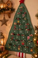 OTTO home Adventskalender Weihnachtsbaum aus Stoff wiederverwendbar grün Bild 3