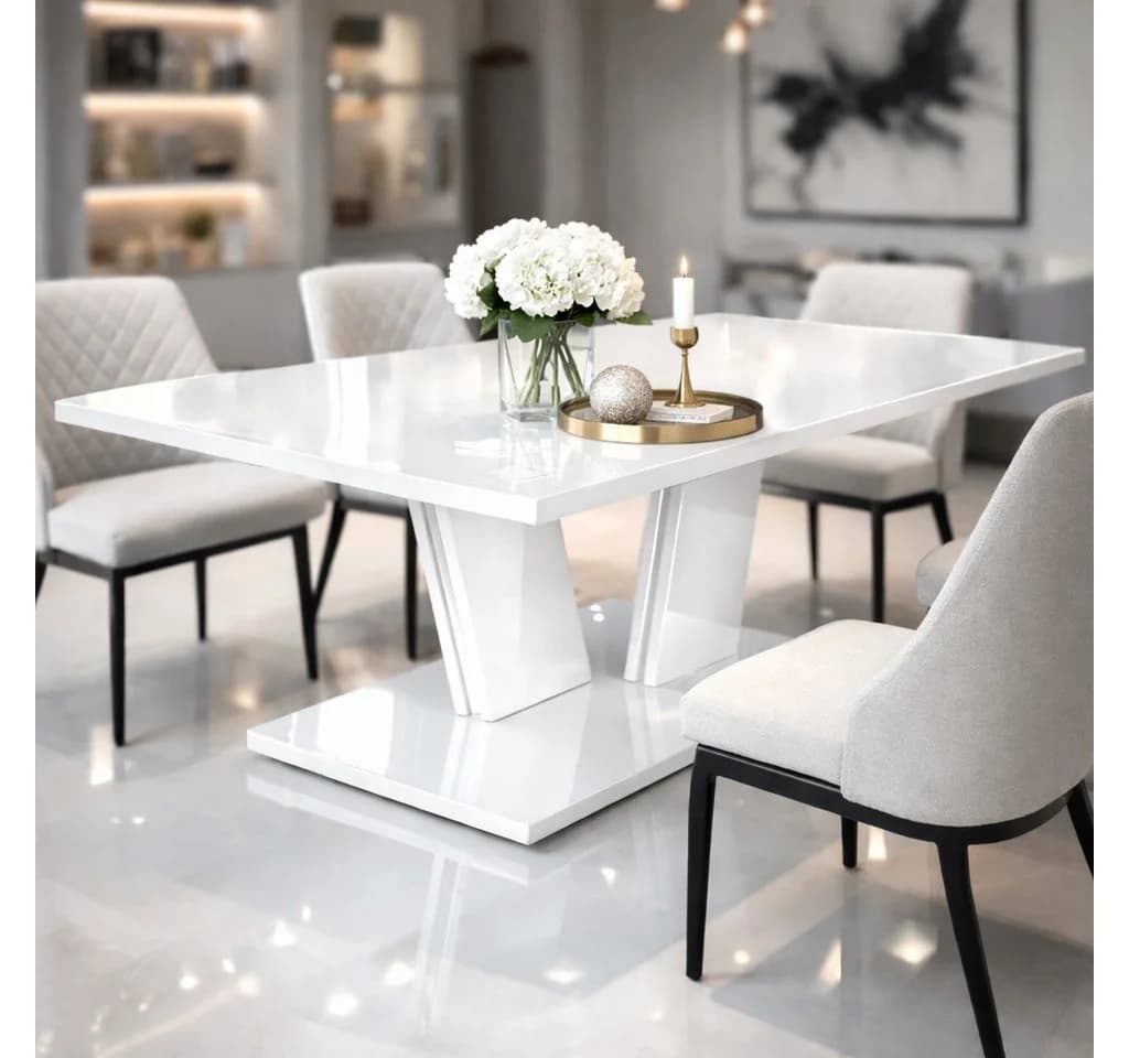 OTTO HOME Esstisch Monza Weiß Hochglanz 160x90x75 cm