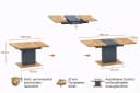 OTTO HOME Esstisch Boston Säulentisch ausziehbar Artisan/Graphit Bild 3
