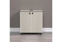 welltime Waschbeckenunterschrank Amrum Grau Rollbar Bild 2