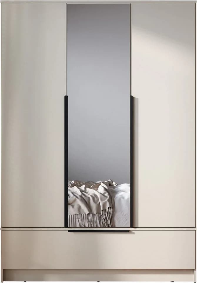 HOME AFFAIRE Spirit Kleiderschrank mit Spiegel und Schublade Kaschmir - Bild 3