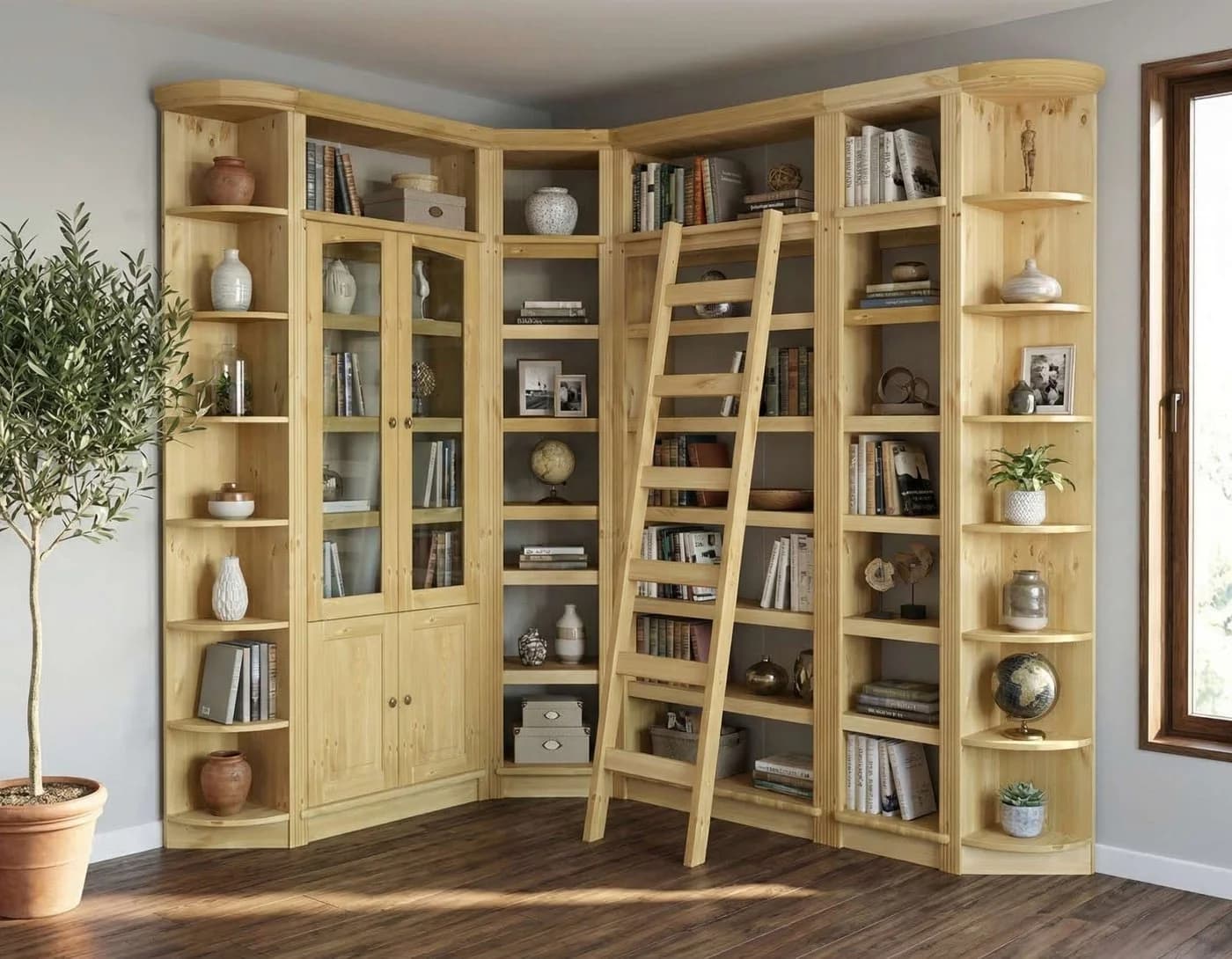 OTTO home Bibliothek Soeren 7-tlg. Set Massivholz Kiefer Landhausstil - Bild 2