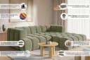 Ecksofa HOMSY BY ANA JOHNSON XL BOUBELLE dunkelbeige Bild 3