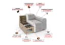 Ecksofa HOMSY BY ANA JOHNSON XL BOUBELLE dunkelbeige Bild 4