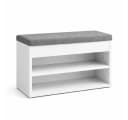 OTTO HOME Schuhbank Schuchschrank 60 Weiß mit Sitzkissen Bild 1