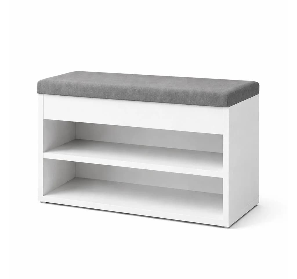 OTTO HOME Schuhbank Schuchschrank 60 Weiß mit Sitzkissen - Bild 4