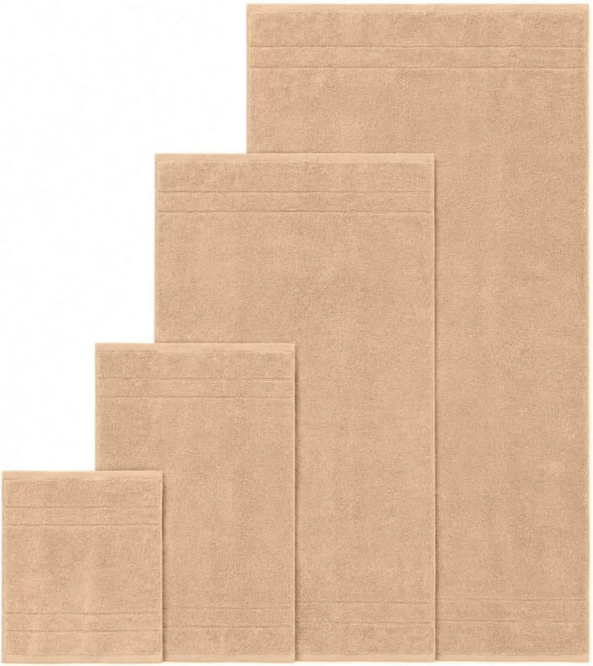 OTTO home Handtuch Set Inga 10-tlg. Beige 100% Baumwolle Frottier - Bild 3
