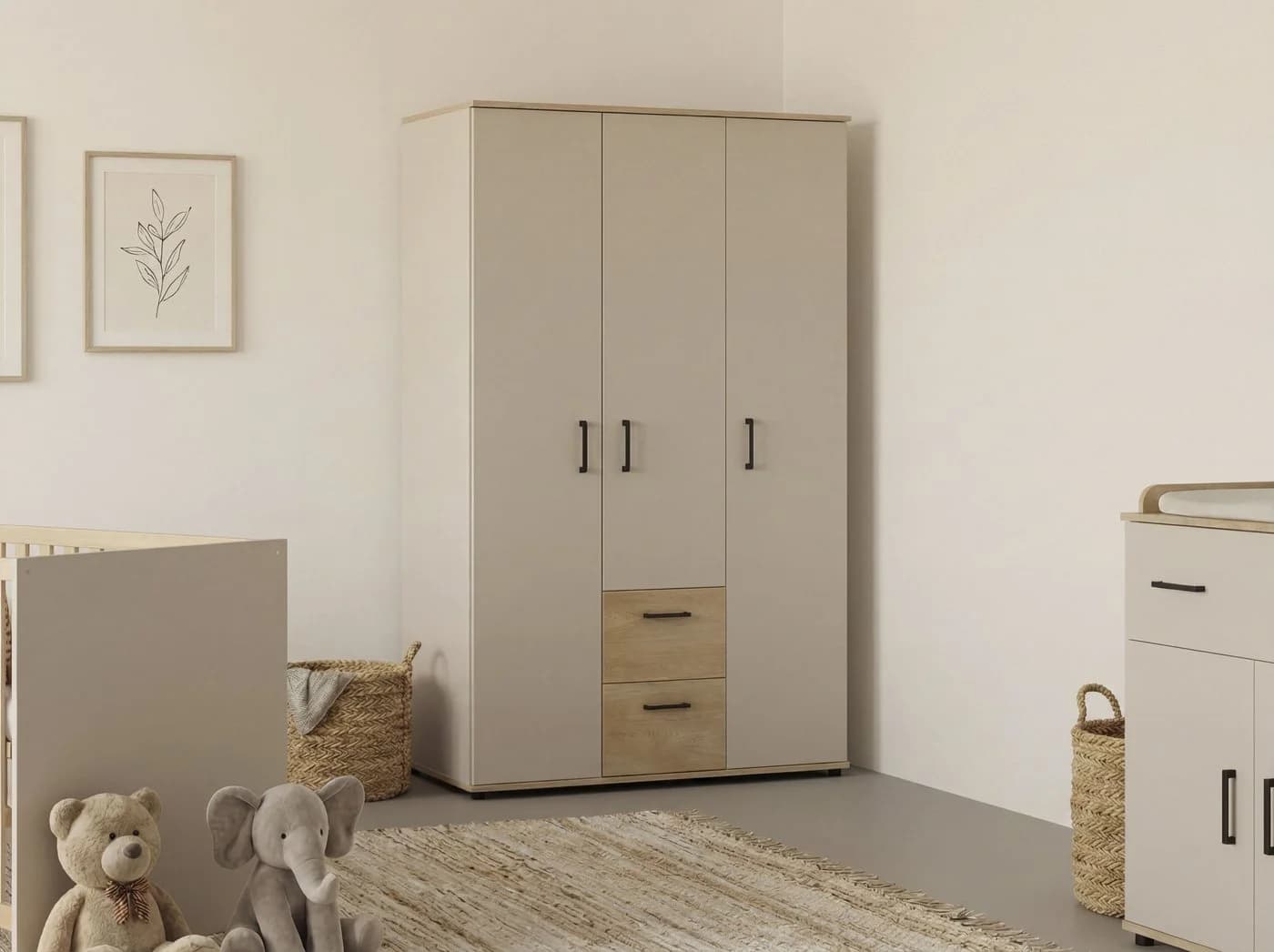 OTTO home Babyzimmer-Komplettset Rieke Grau Holzwerkstoff 4-tlg. - Bild 5