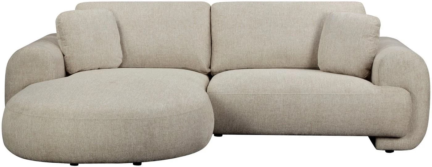 OTTO home Ecksofa YllSY L-Form Beige mit Bettkasten