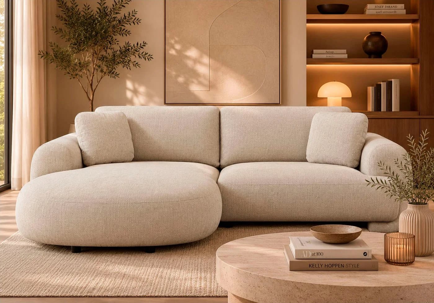 OTTO home Ecksofa YllSY L-Form Beige mit Bettkasten - Bild 5