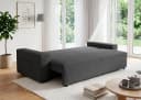 OTTO home Schlafsofa CASSI 3-Sitzer grau mit Bettkasten Bild 1