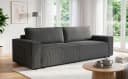 OTTO home Schlafsofa CASSI 3-Sitzer grau mit Bettkasten Bild 2