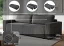 OTTO home Schlafsofa CASSI 3-Sitzer grau mit Bettkasten Bild 3