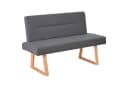 OTTO home Essbank Mellio 3-Sitzer Anthrazit Eiche massiv Bild 2