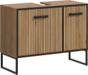 Welltime Waschbeckenunterschrank LOCRI Modern Artisan Oak Schwarz Bild 2