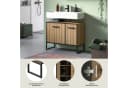 Welltime Waschbeckenunterschrank LOCRI Modern Artisan Oak Schwarz Bild 3