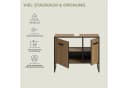 Welltime Waschbeckenunterschrank LOCRI Modern Artisan Oak Schwarz Bild 4