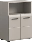 WELLTIME Midischrank Florenz 60cm Kaschmir 2 Türen Bild 2