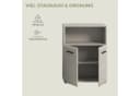 WELLTIME Midischrank Florenz 60cm Kaschmir 2 Türen Bild 4