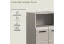 WELLTIME Midischrank Florenz 60cm Kaschmir 2 Türen Bild 5