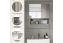 welltime Spiegelschrank MANI Beige 2 Türen 1 offenes Fach Bild 3