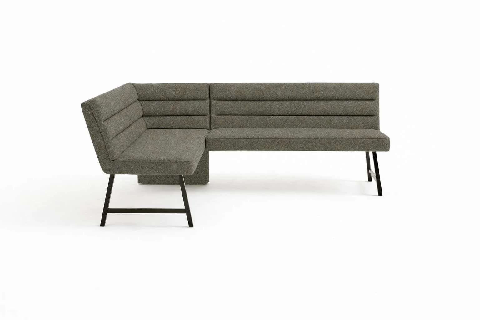 Eckbank OTTO HOME Oregon Grünblau Massivholz Metall
