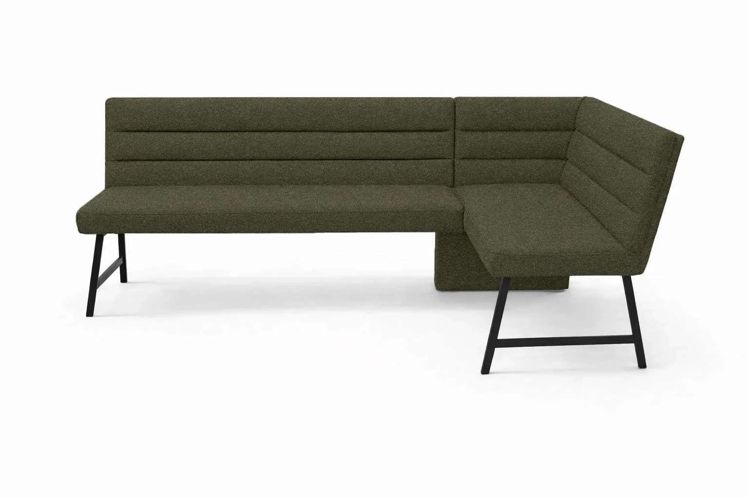 Eckbank OTTO HOME Oregon Grün Massivholz Polsterbank