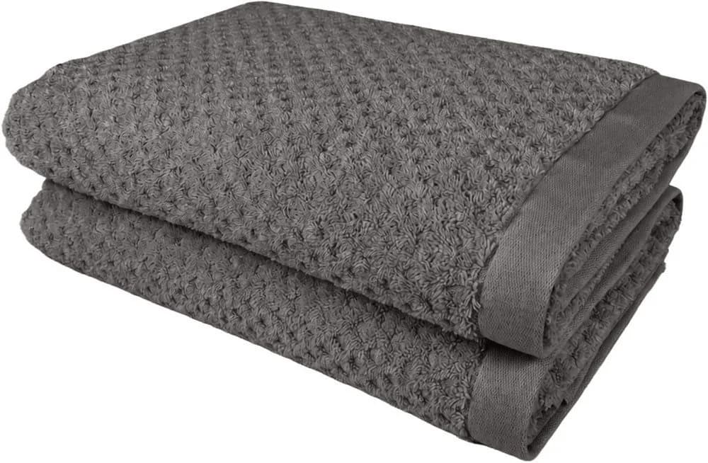 OTTO home Duschtücher Corrin Grau 70x140cm 500g/m² Baumwolle - Bild 2