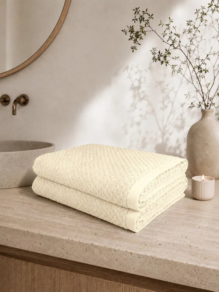 OTTO home Saunatuch Corrin 2er Set Beige 500 g/m² Frottier
