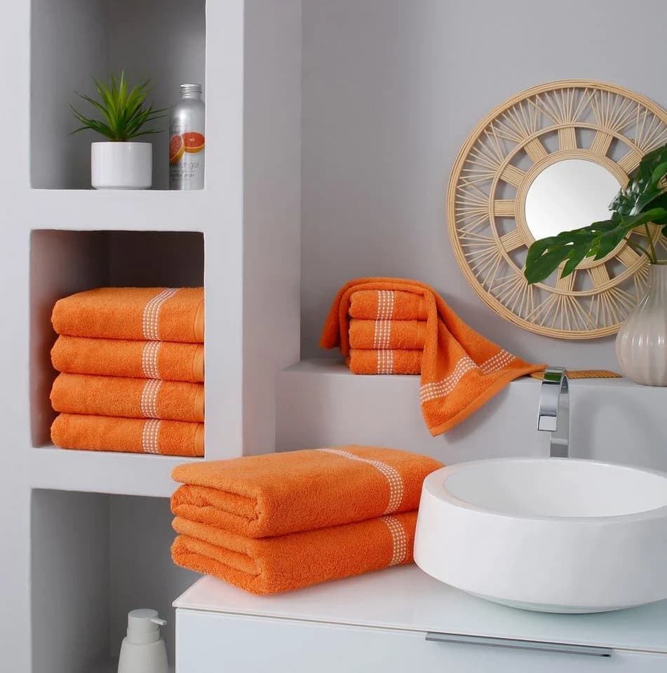 OTTO home Handtuch Set Kapra 10-tlg. Braun 100% Baumwolle Frottier