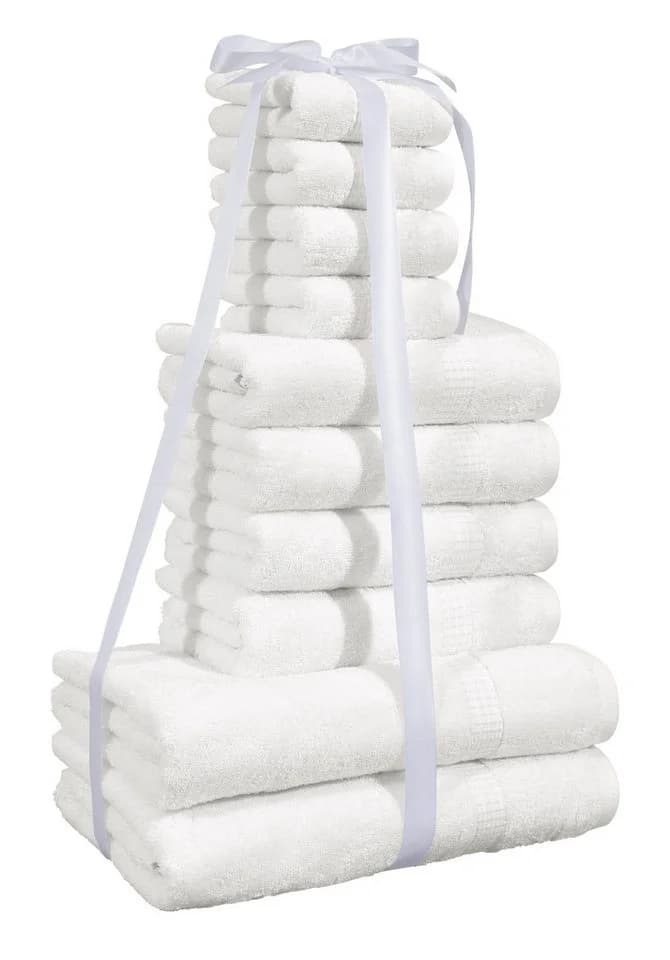 OTTO home Handtuch Set Kapra 10-tlg. Weiß 100% Baumwolle Frottier - Bild 4