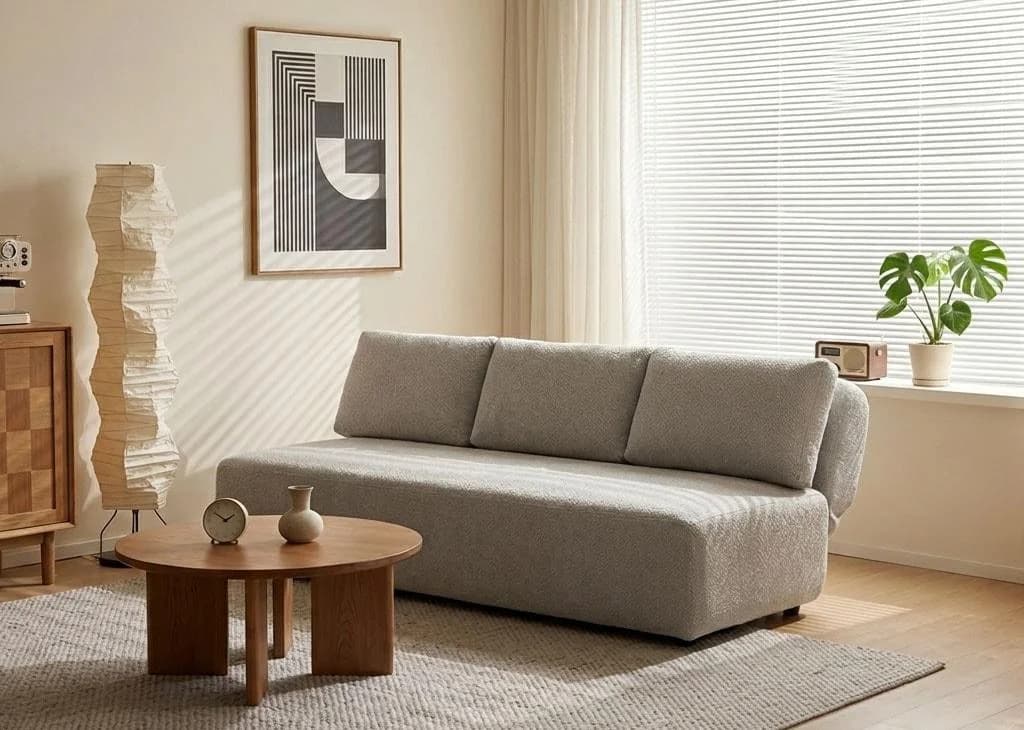 LeGer Home Schlafsofa YLLIA 3-Sitzer mit verstellbarer Rückenlehne creme