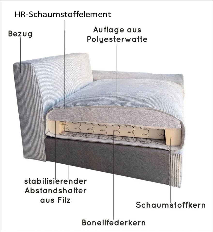 OTTO home Ecksofa Cosy L-Form Cord Cream - Bild 5