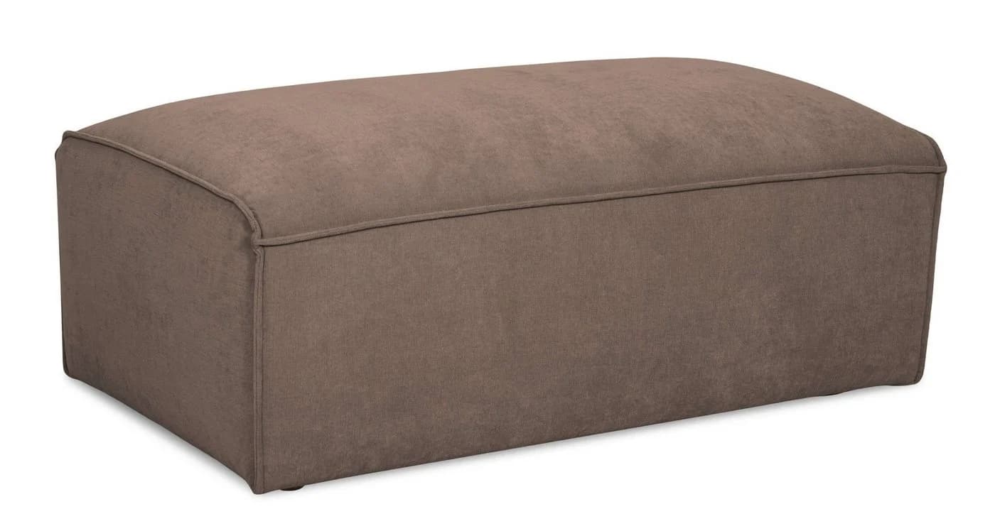OTTO home Polsterhocker Mittell Chenille Braun