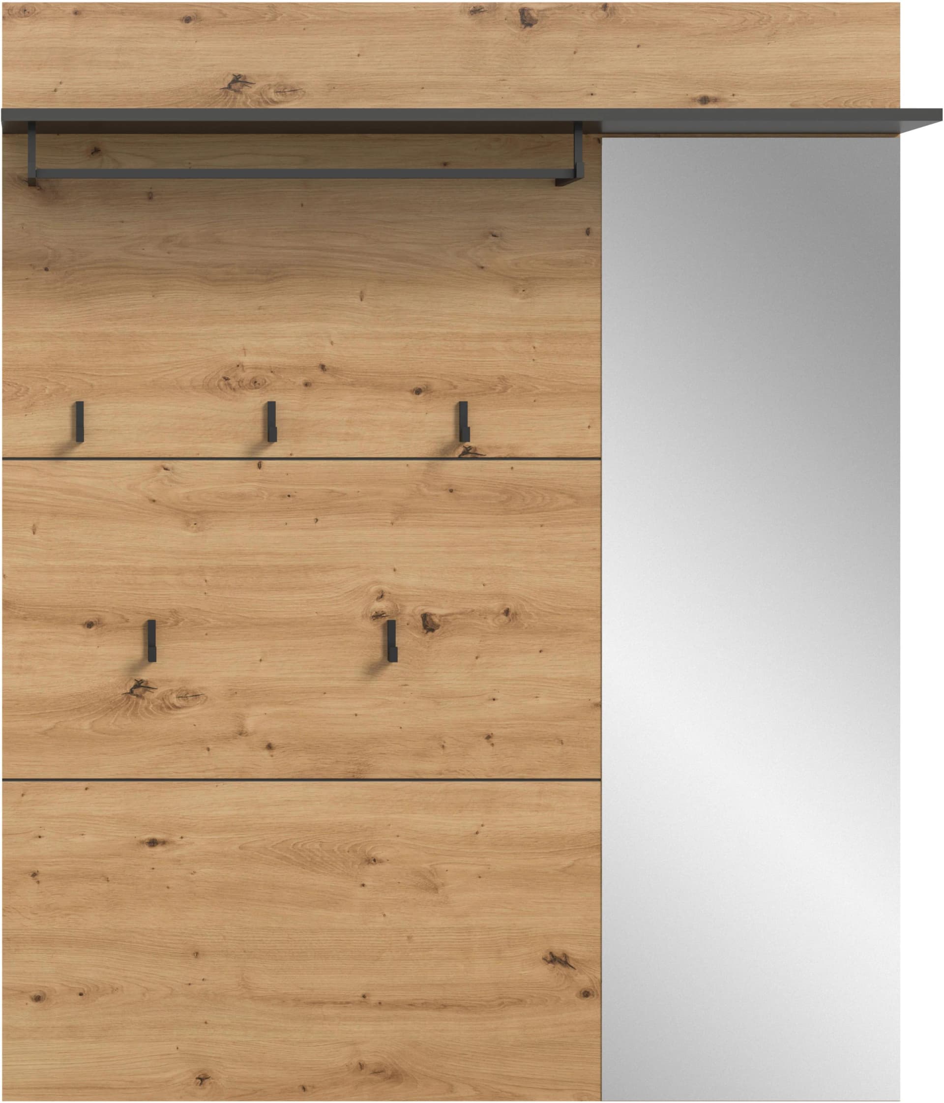 Home Affaire Garderobenpaneel REHAT Braun Grau 120 cm