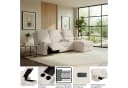 OTTO home Ecksofa NAPORI Microfaser Relaxfunktion L-Form dunkelbraun Bild 5