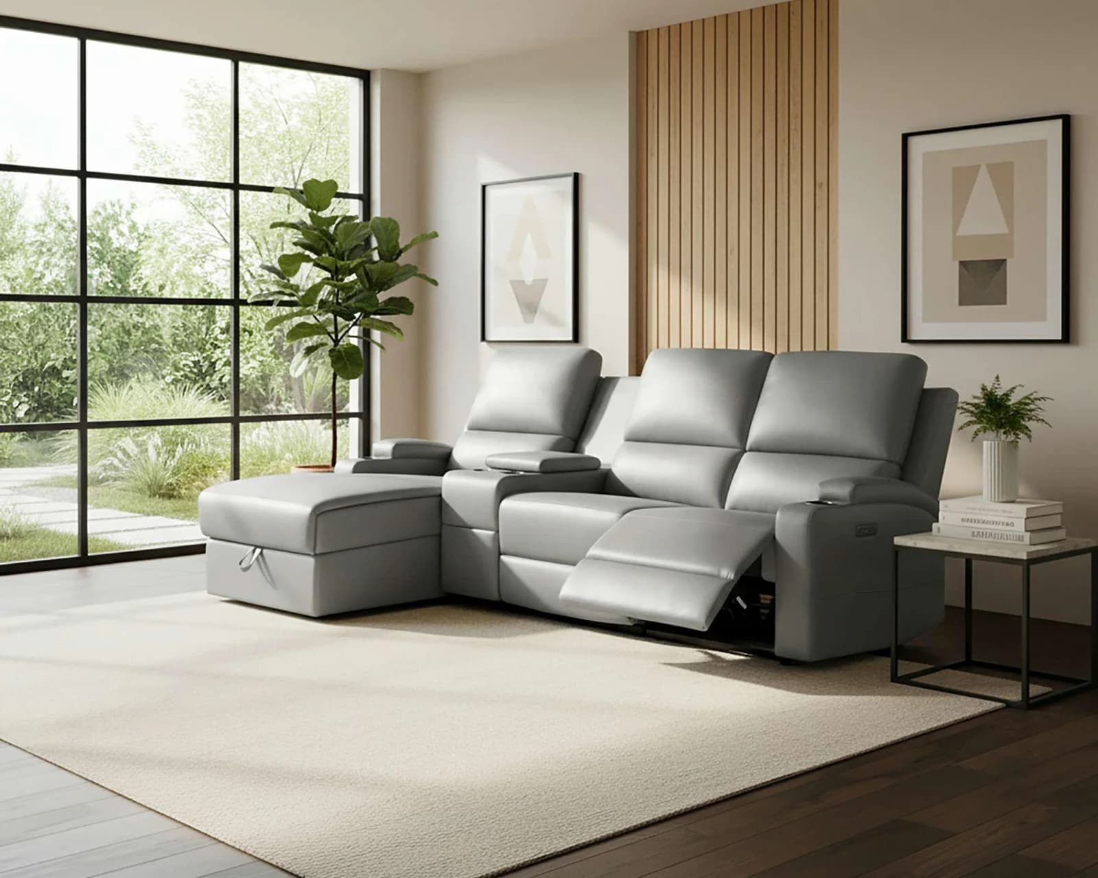 Ecksofa OTTO HOME NAPORI Anthrazit Elektrische Relaxfunktion