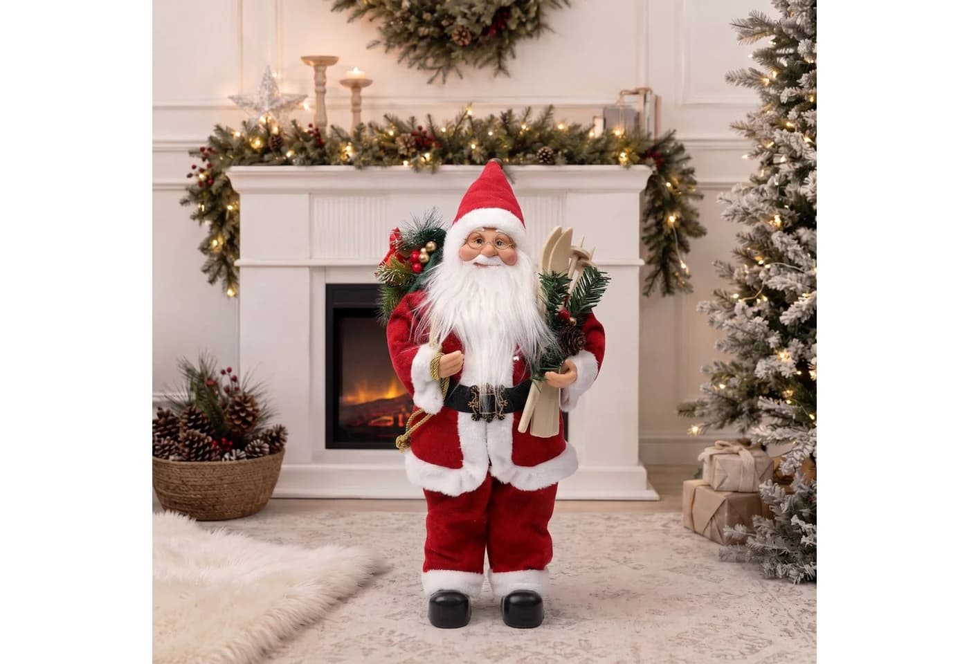 OTTO home Weihnachtsmann Dekoration klassisch mit Sack und Geschenken - Bild 2