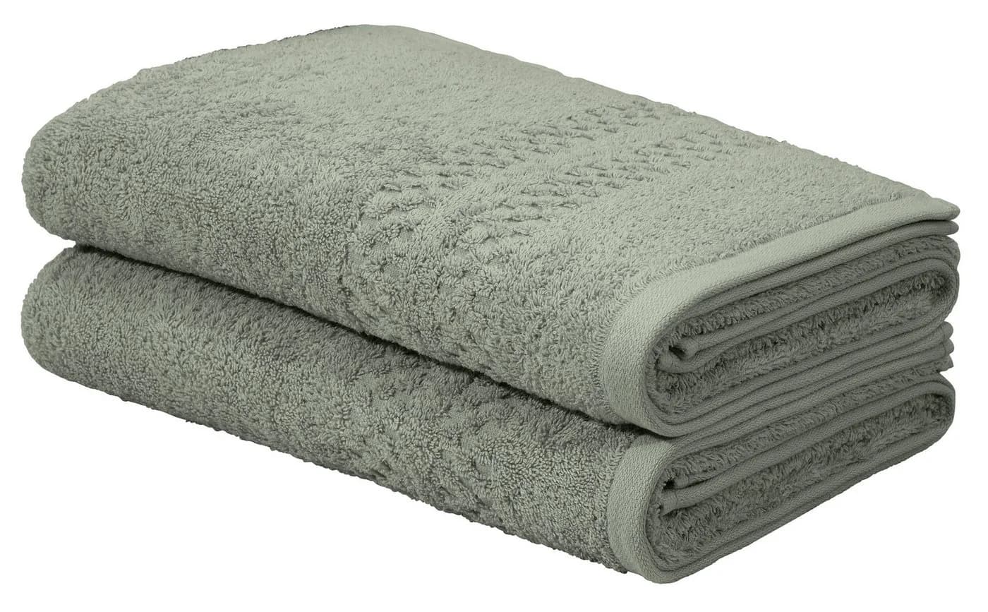 OTTO home Duschtücher Regona 70x140cm 500g/m² Grün Frottier Set 2tlg - Bild 2