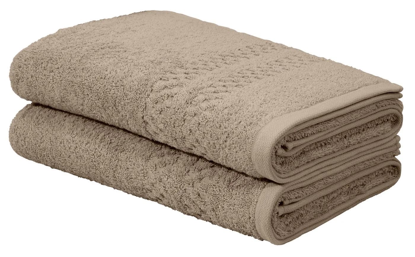 OTTO home Duschtücher Regona 70x140cm Braun 500g/m² Frottier Set 2tlg - Bild 2