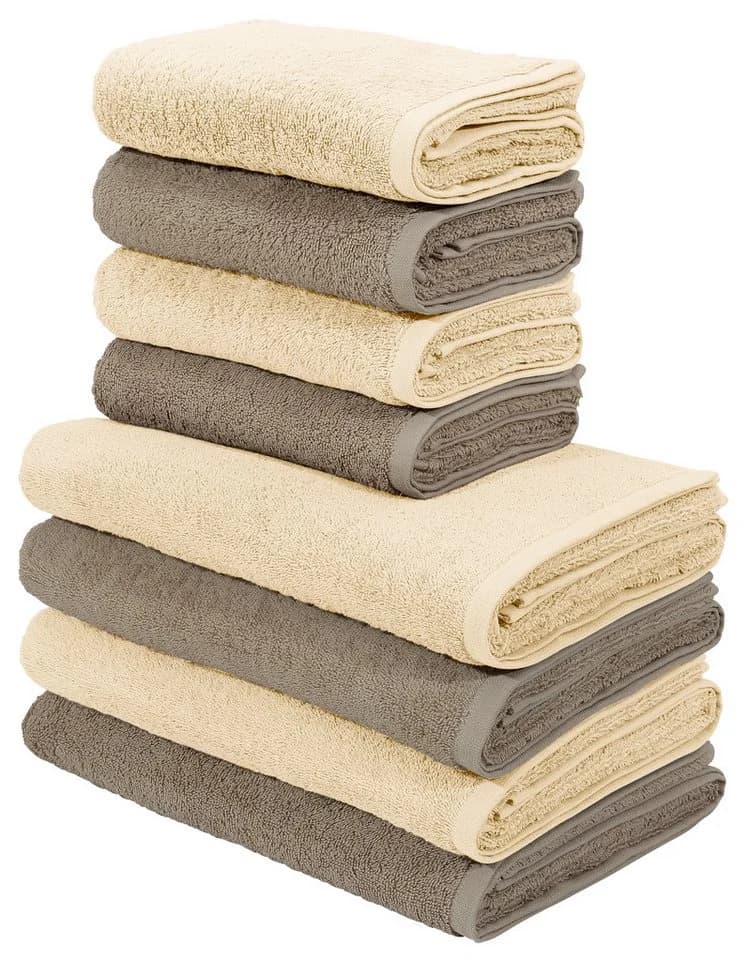 OTTO home Handtuch Set Merida 8-tlg. Beige Frottier Baumwolle - Bild 2