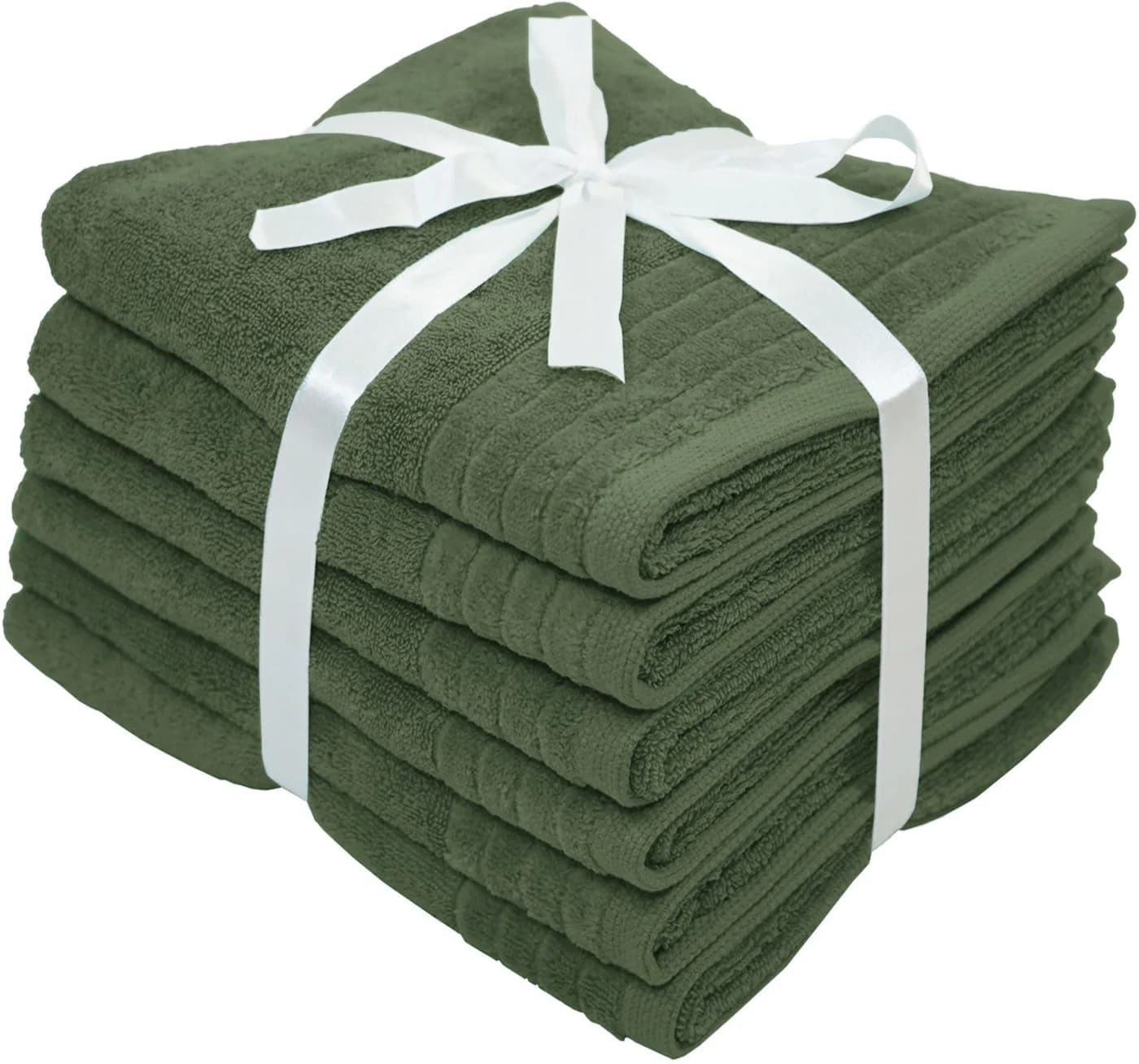 OTTO home Handtuch-Set Sanremo Premium 6-tlg. 600g/m² Baumwolle Grün