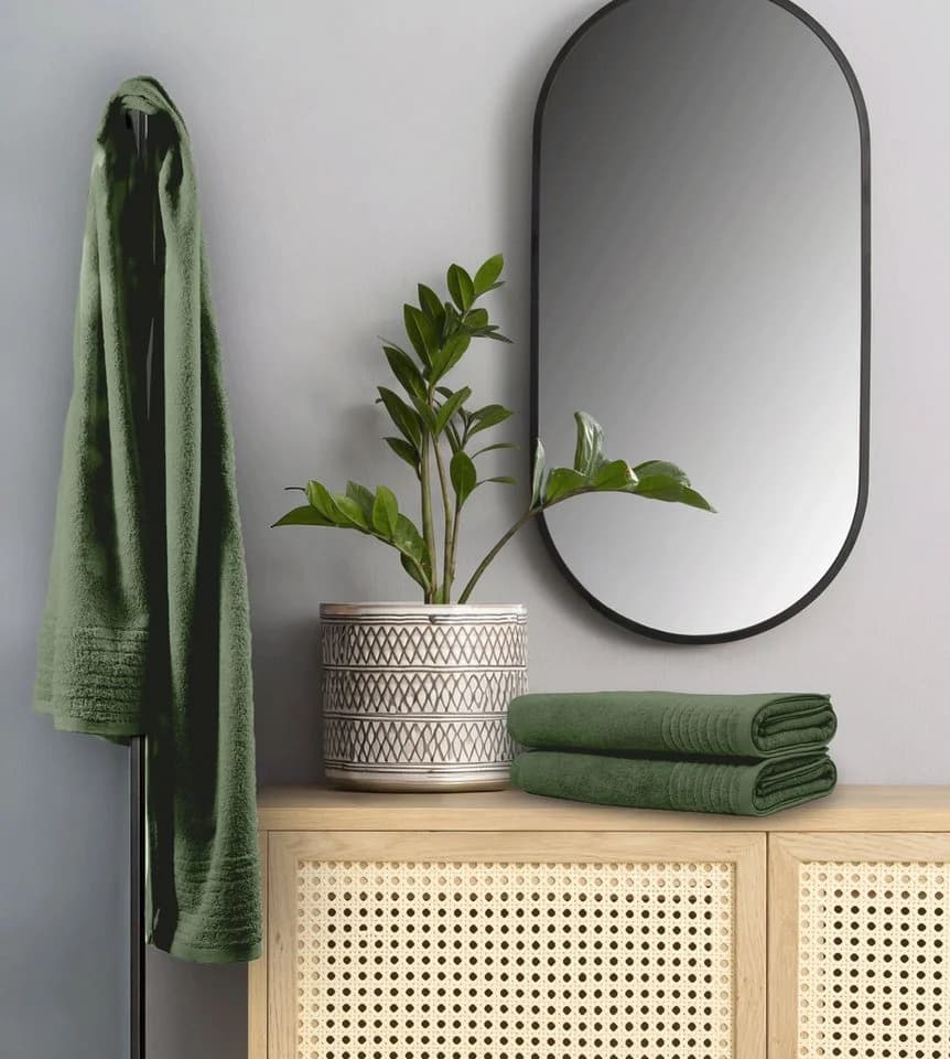 OTTO home Saunatuch Sanremo Premium 80x200cm 600g/m² Baumwolle Grün
