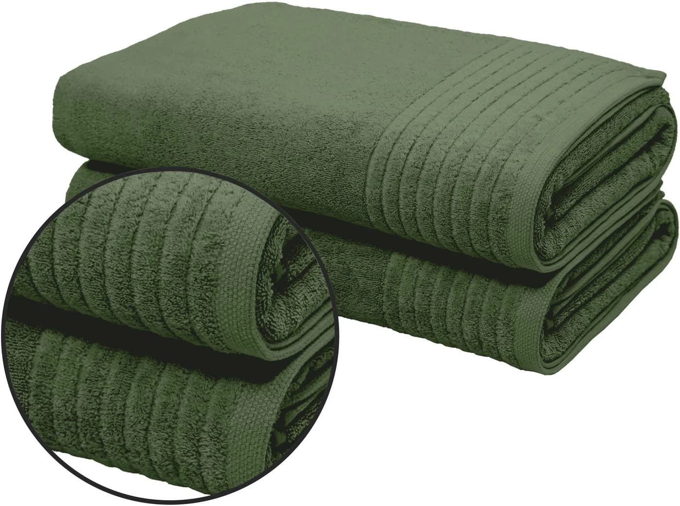 OTTO home Saunatuch Sanremo Premium 80x200cm 600g/m² Baumwolle Grün - Bild 2