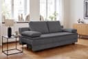 OTTO home Schlafsofa JANNIKO Cord Grau mit Bettkasten & Schlaffunktion Bild 2