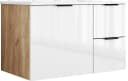 welltime Waschtisch Picante 80cm Weiß mit Keramikbecken Bild 2