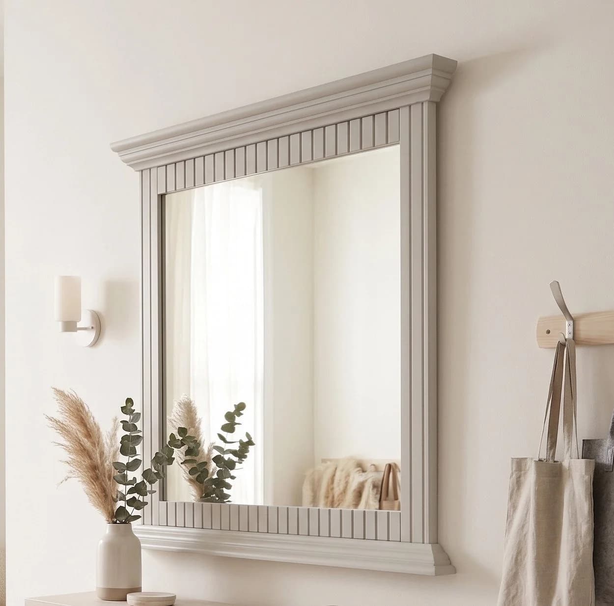 OTTO home Garderobenspiegel Rustic Landhausstil Kiefer massiv braun - Bild 2