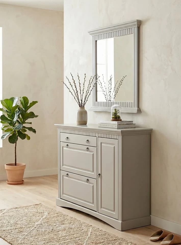 OTTO home Garderobenspiegel Rustic Landhausstil Kiefer massiv braun - Bild 4
