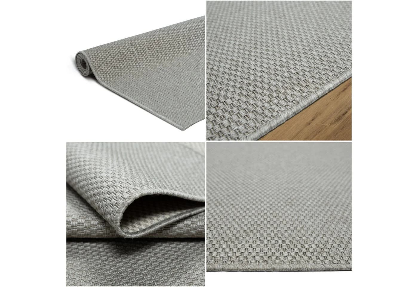 OTTO home Teppich Venedig Grau Sisal-Optik In- & Outdoor - Bild 4