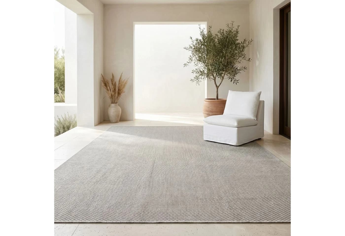 OTTO home Teppich Venedig Grau Sisal-Optik In- & Outdoor - Bild 5